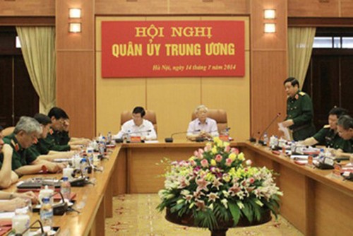 Quân ủy Trung ương triển khai nhiệm vụ 6 tháng cuối năm 2014  - ảnh 1